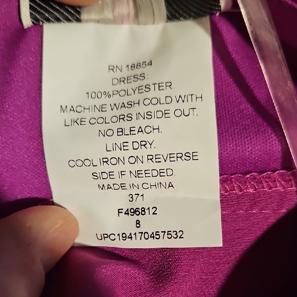 Rare Editions Raspberry Pink Dress - Picture 5 of 5